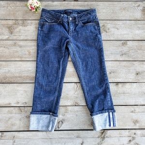 Banana Republic Cuff Demin Stretch Capris